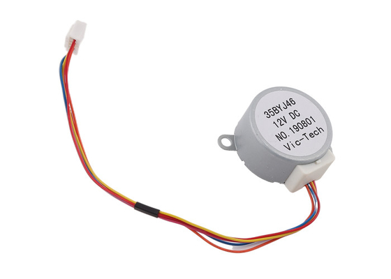35BYJ46 4段階の単極ステッピング モーターPM 12ボルトDC 7.5°のステップ角度