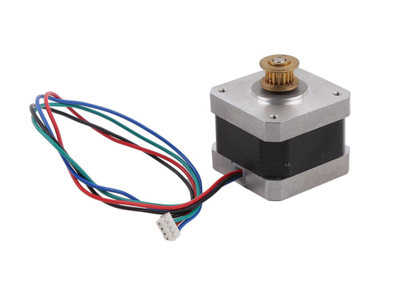 NEMA 17の真鍮ギヤとの42mm雑種のステッピング モーター3.3KG*Cmの0.9°ステップ角度