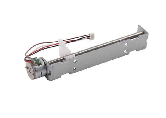 ねじ長さ90mmのブラケットが付いているマイクロ スライダーのステッピング モーター12VDC POMのスライダー