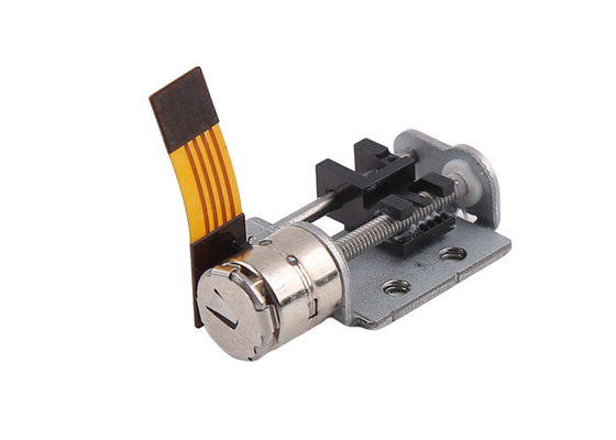 ブラケットが付いている二相両極小さいステッピング モーター3.3VDC 10mmねじ打撃